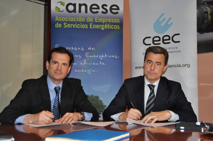 ANESE firma un convenio de colaboración con el Clúster de Eficiencia Energética de Cataluña.